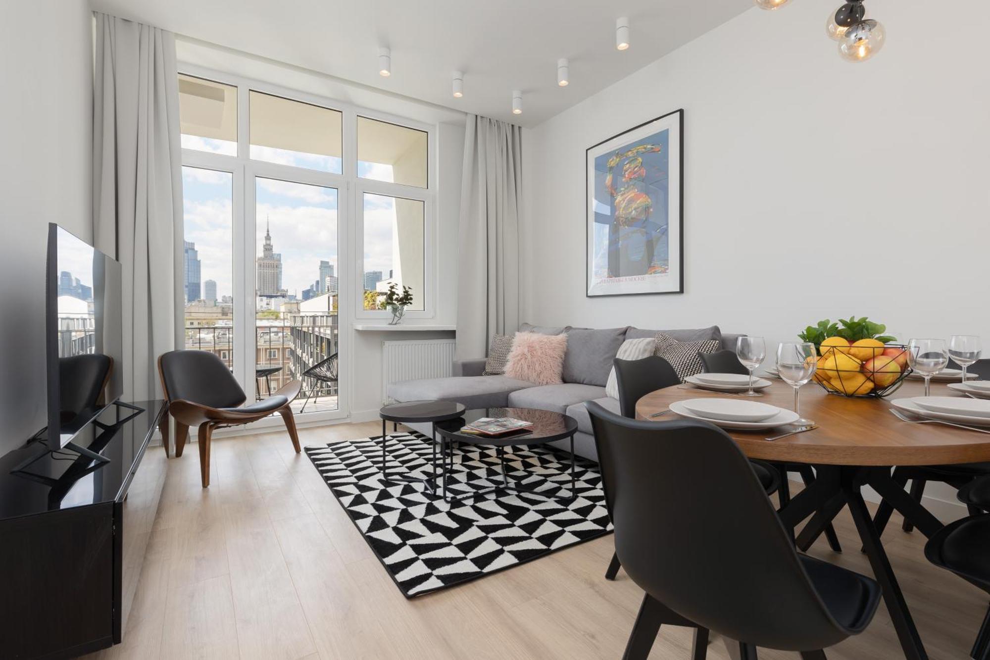 City Panorama Spacious Apartment By Renters Prestige Varsóvia Exterior foto